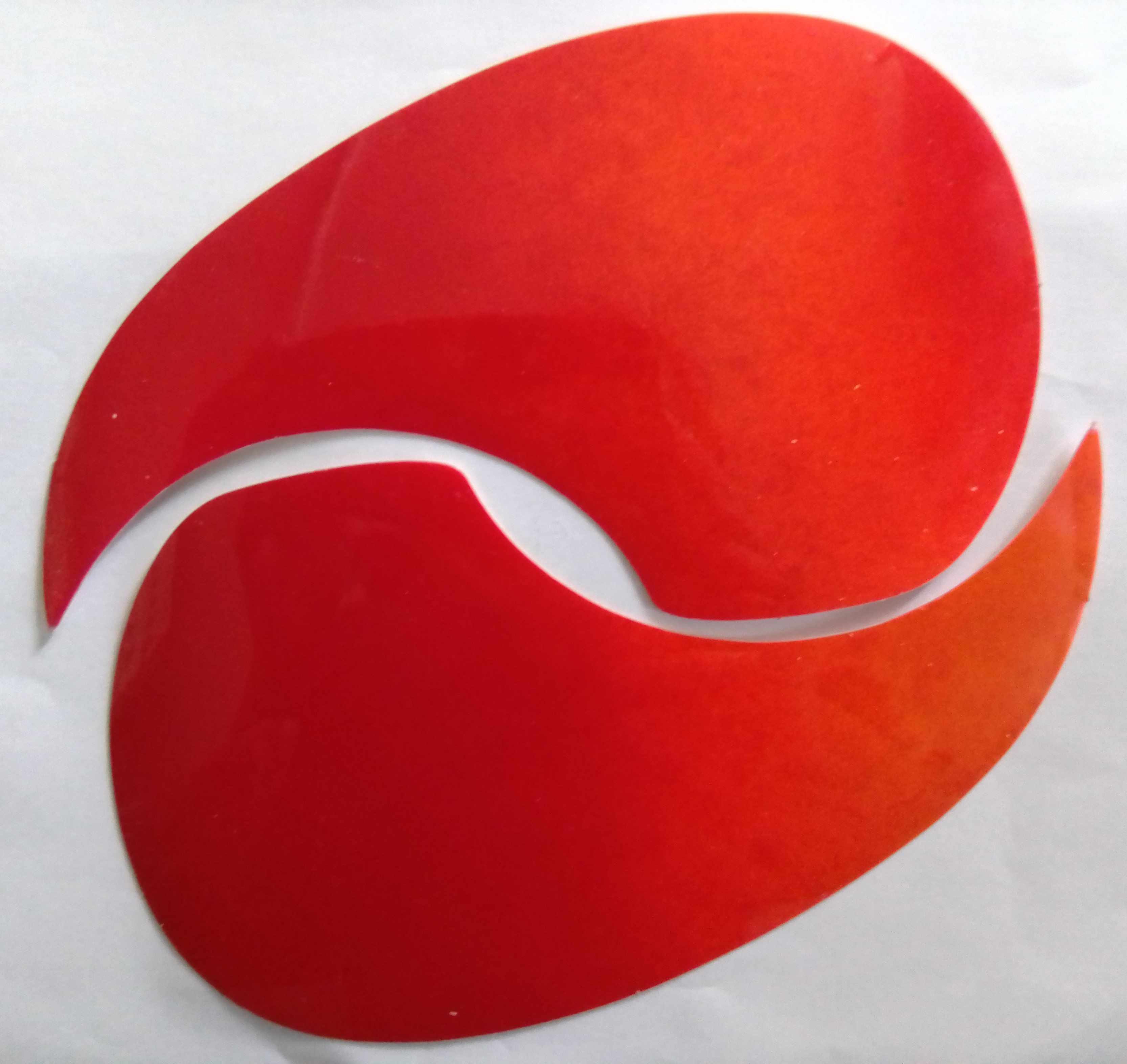 (imagen para) micas para guitarras adhesivas GOTA rojo degradado