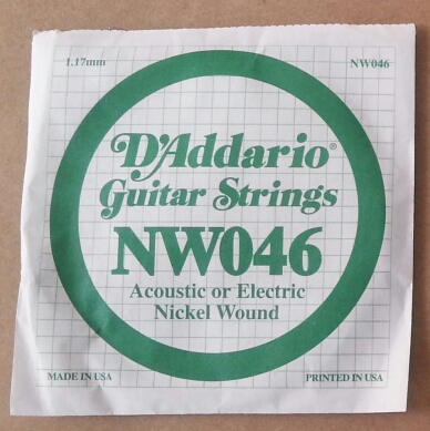 (imagen para) CUERDA GUITARRA ELÉCTRICA D'ADDARIO 6a 046