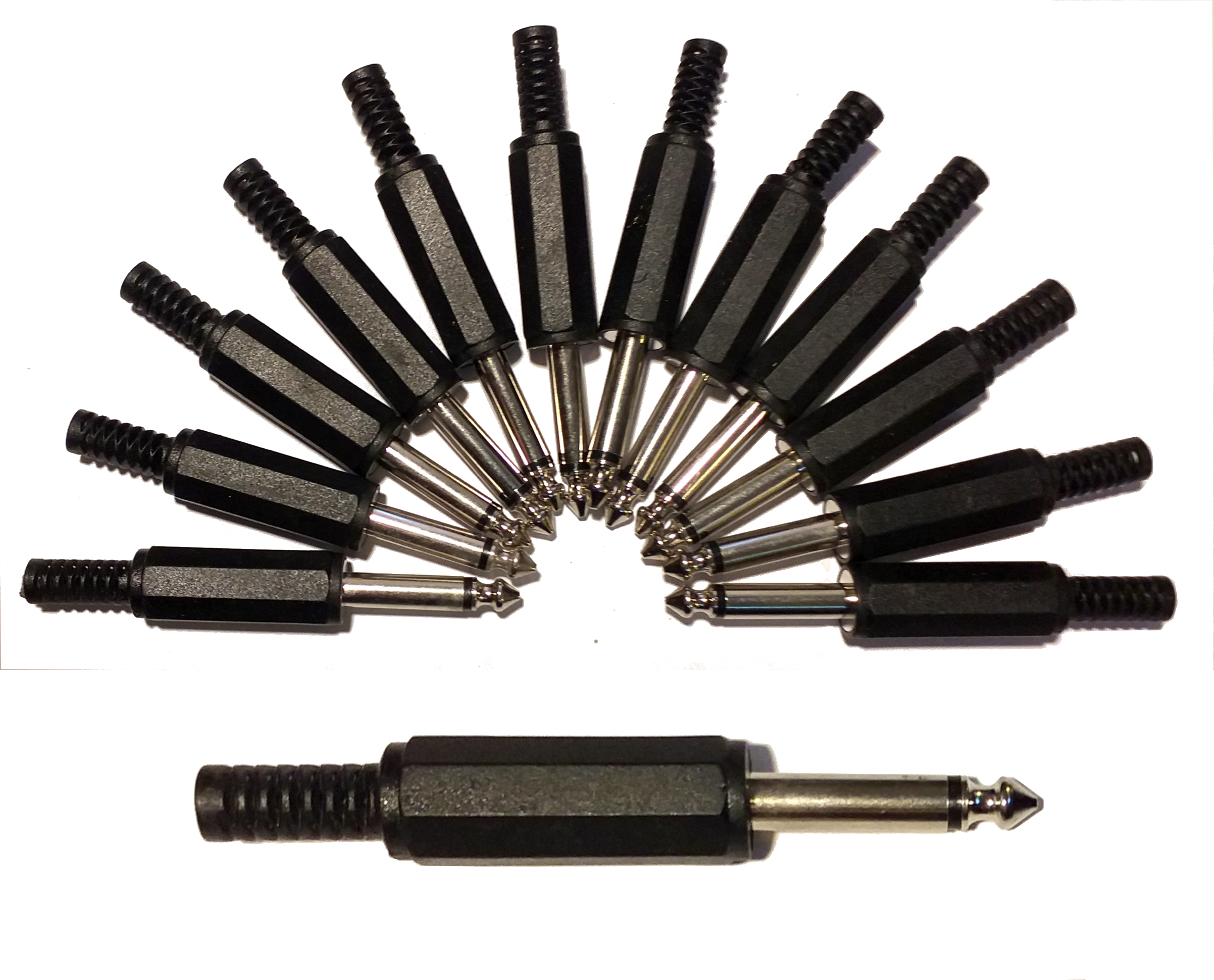 (imagen para) PLUG. PLÁSTICO P/MICROFONO 6.3mm