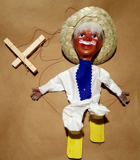 (imagen para) Marioneta artesanal mexicana 36cm - economicas