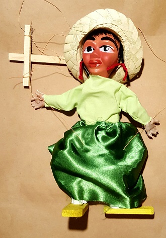 (imagen para) Marioneta artesanal mexicana 36cm - economicas