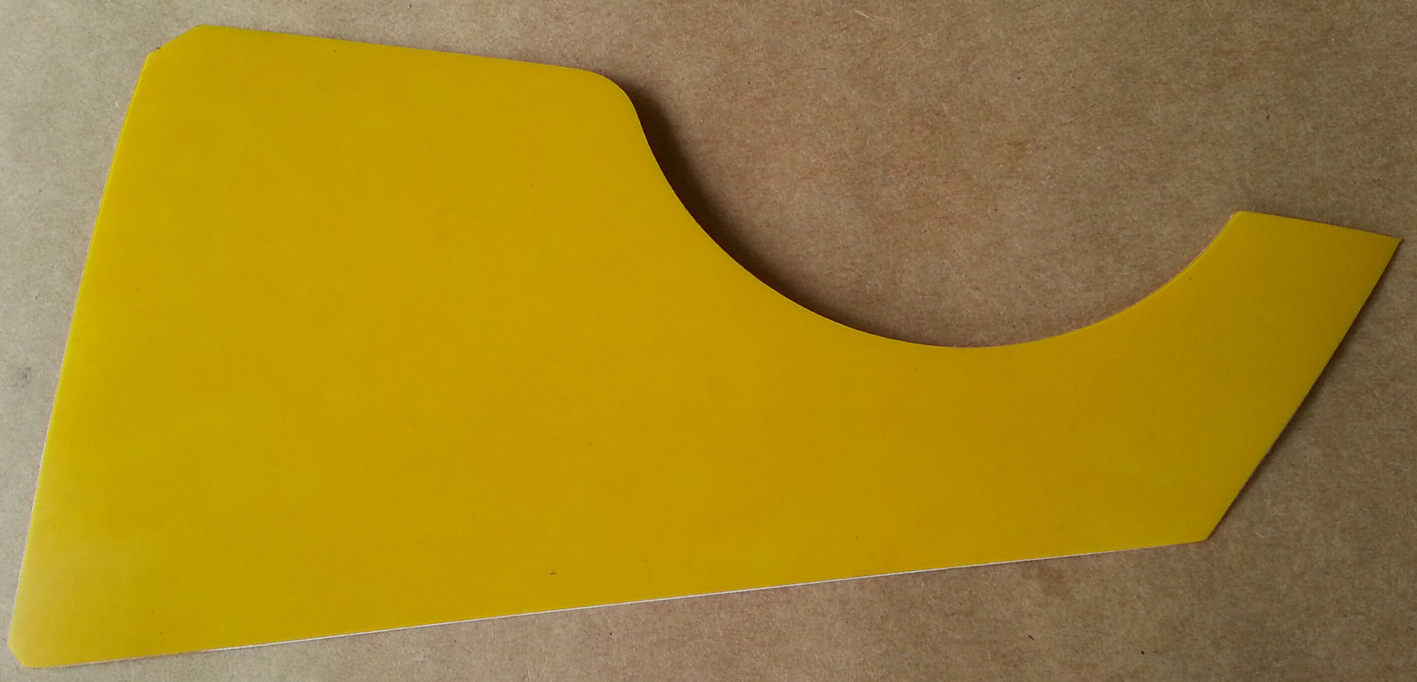 (imagen para) micas para guitarras adhesivas larga amarilla