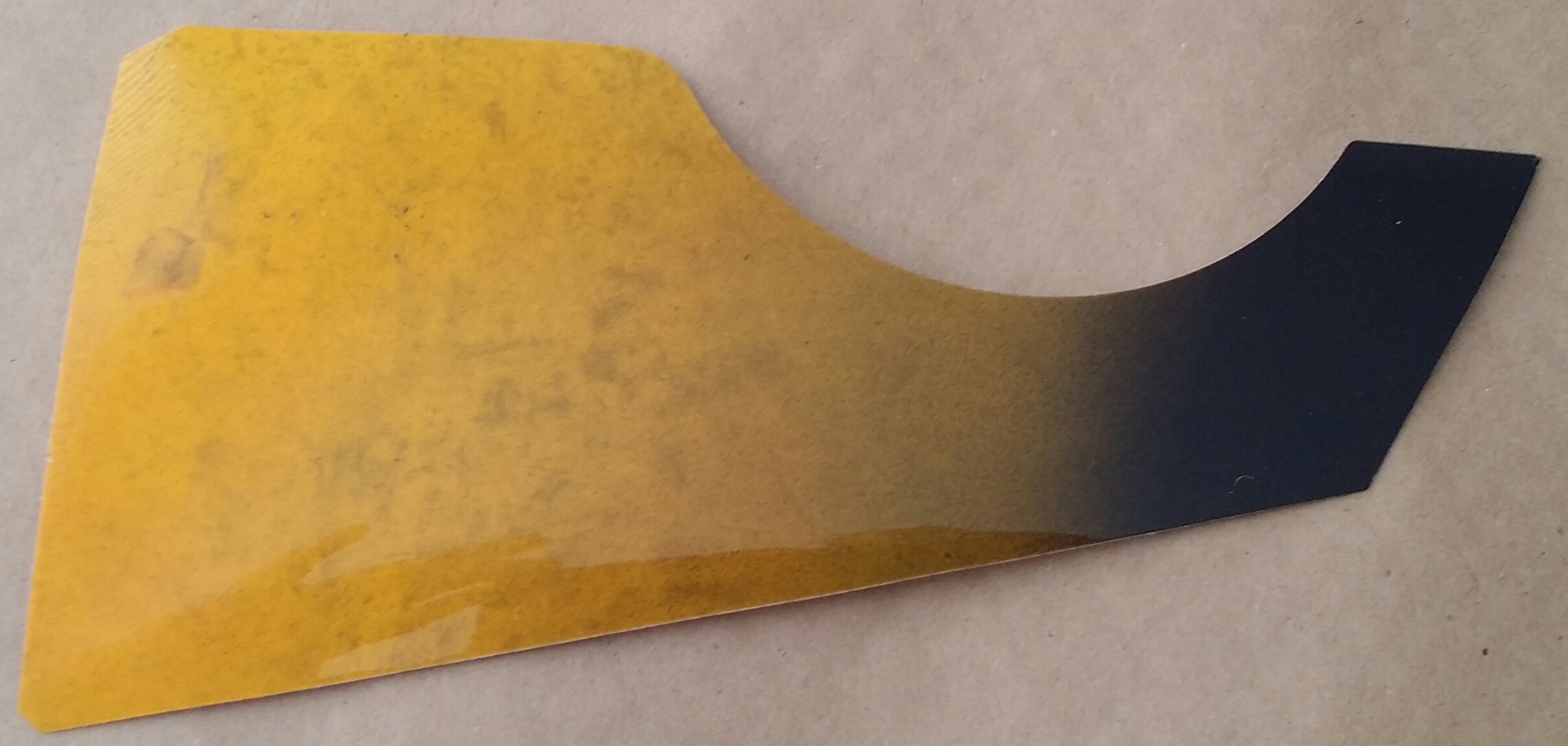 (imagen para) micas para guitarras adhesivas larga DEGRADADO negro con amarill