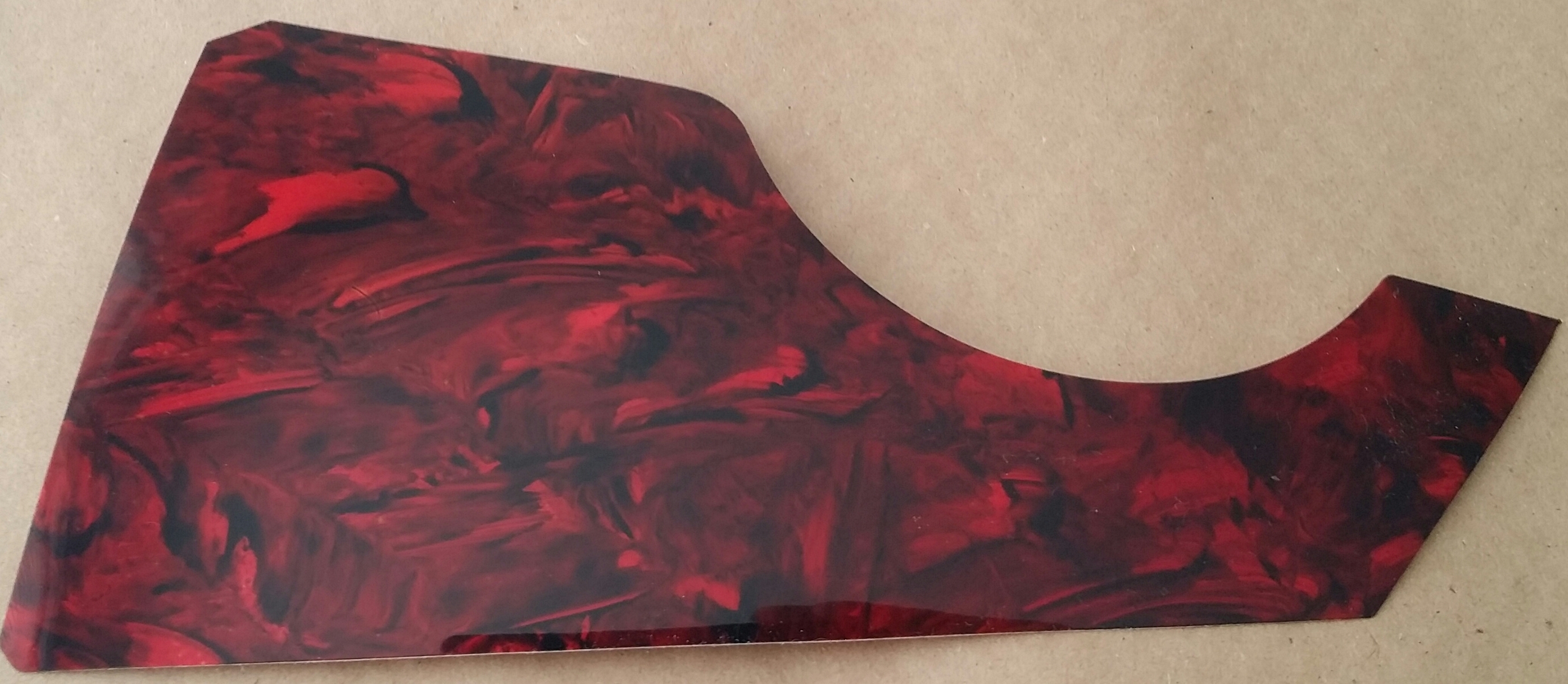 (imagen para) micas para guitarras adhesivas larga CAREY guinda (PZ)