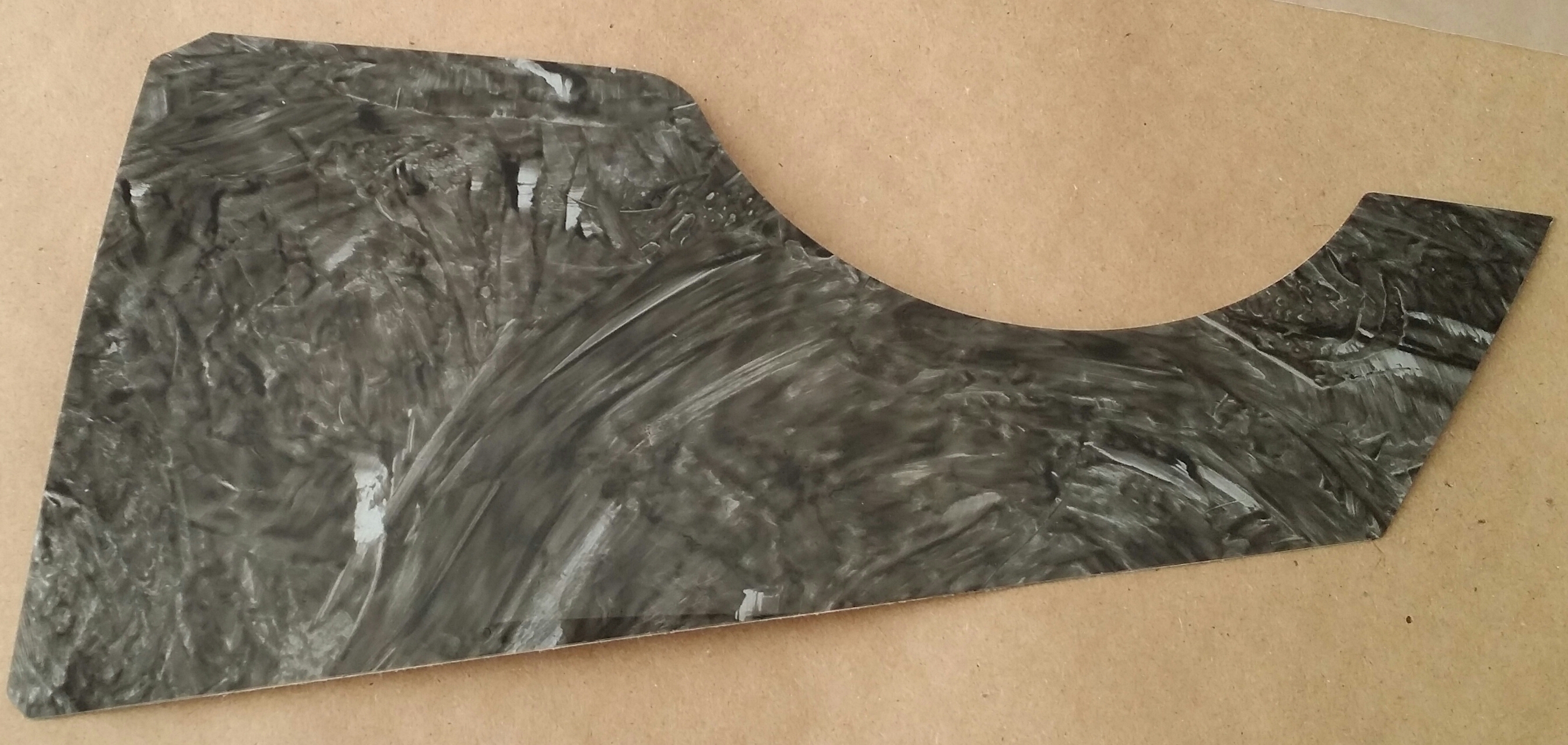 (imagen para) micas para guitarras adhesivas larga CAREY GRIS (PZ)