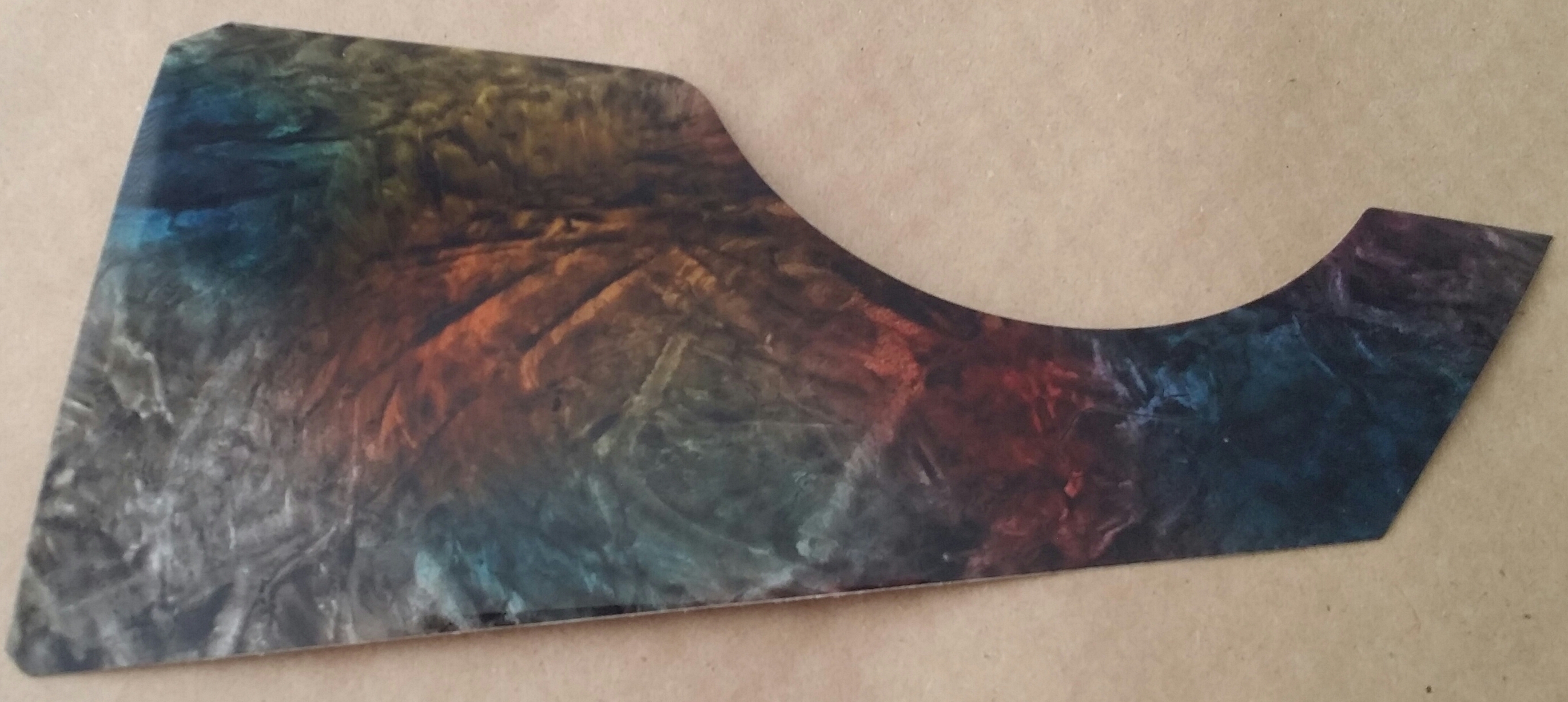 (imagen para) micas para guitarras adhesivas larga CAREY MULTICOLOR (PZ)