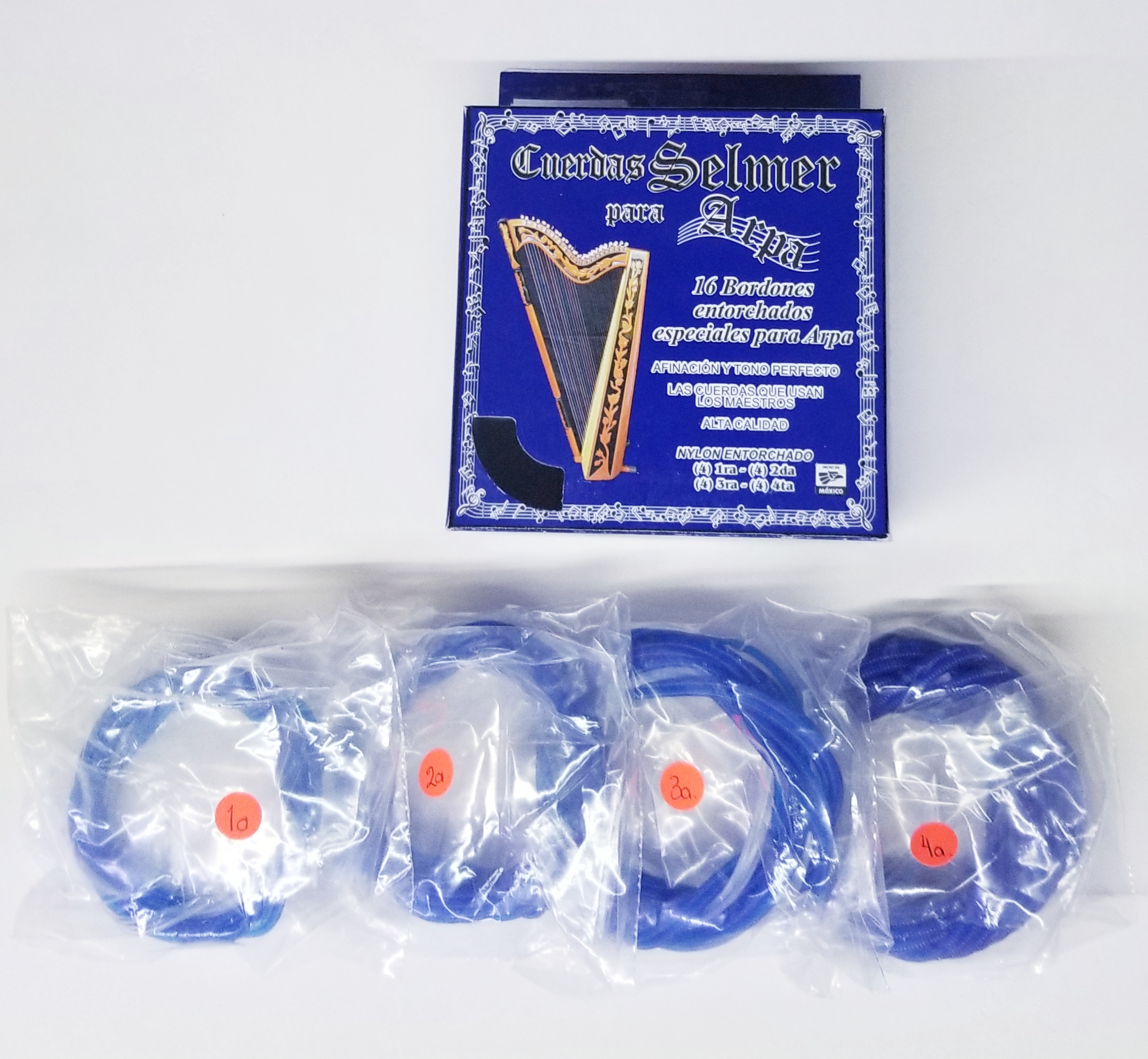 (imagen para) ENCORDADURA ARPA SELMER EntorNylon 16Bordonesp azulfluore CUERDA