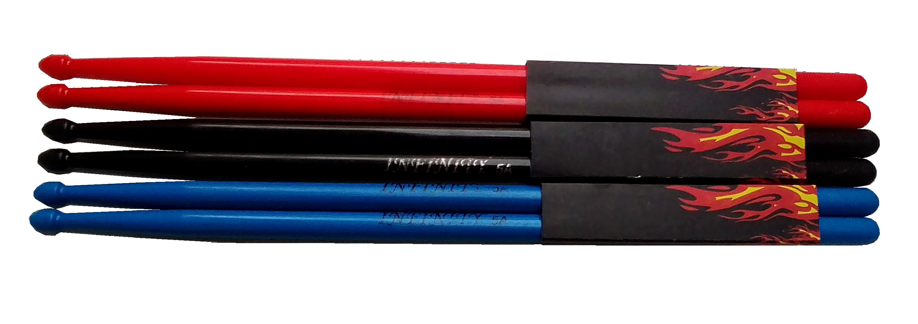 (imagen para) BAQUETAS BATERÍA NYLON DURO PUNTA DE NYLON mediana (5A) COL par