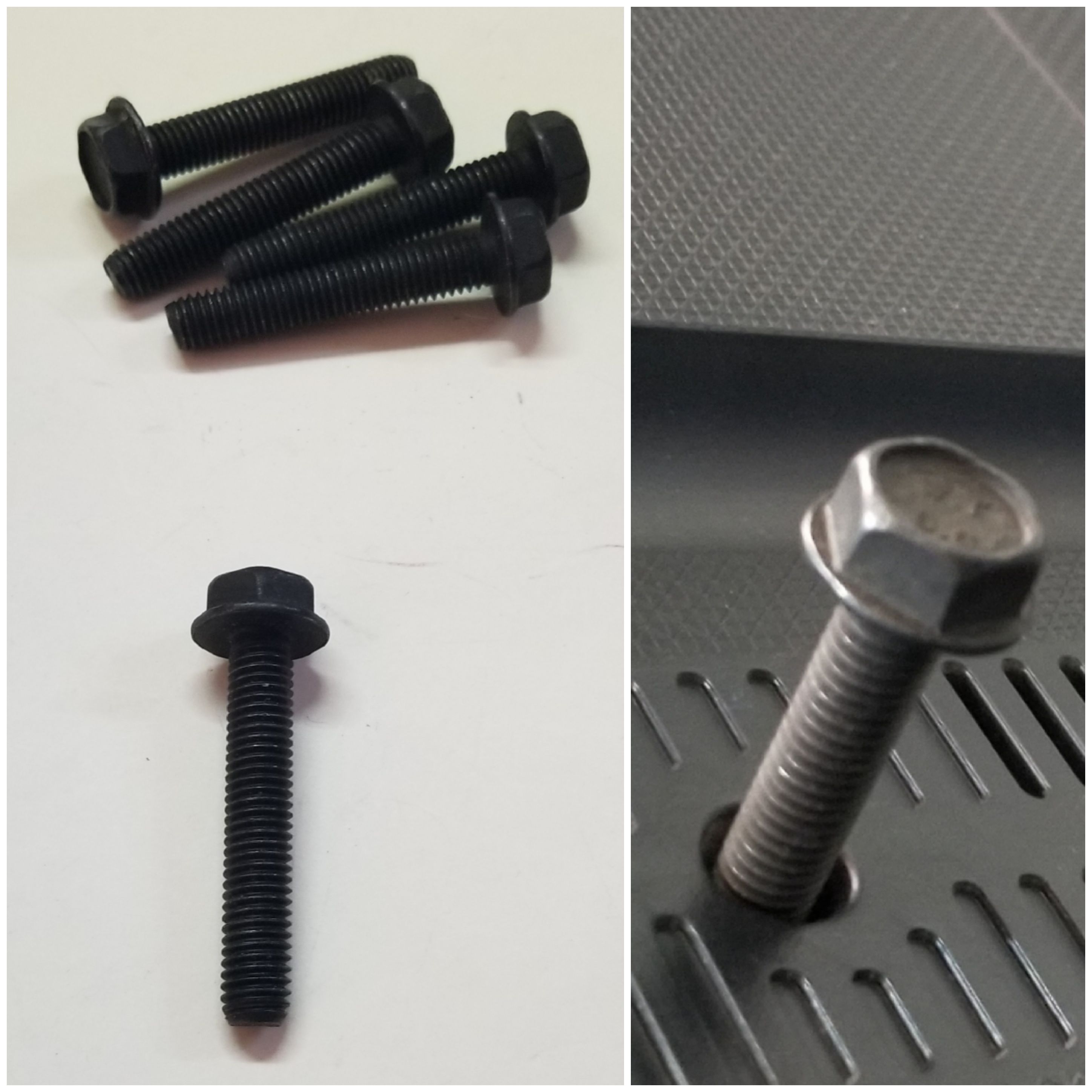 (imagen para) TORNILLO NEGRO HEXAGONAL , MILIMETRICO 8mm X 45mm (PZ)